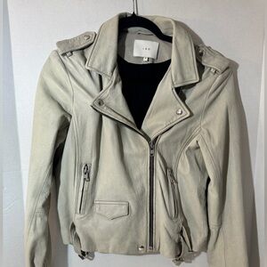 IRO Women's Light Tan Leather Jacket